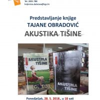 PREDSTAVLJANJE ROMANA “AKUSTIKA TIŠINE” U KNJIŽNICI DUBRAVA